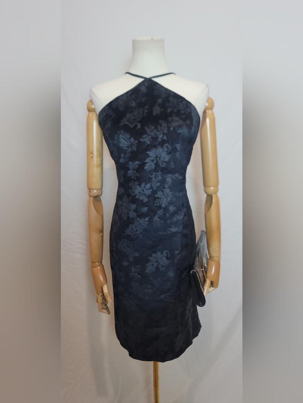 NWT Rag & Bone Fara Velvet Halter Dress Black, Size 8